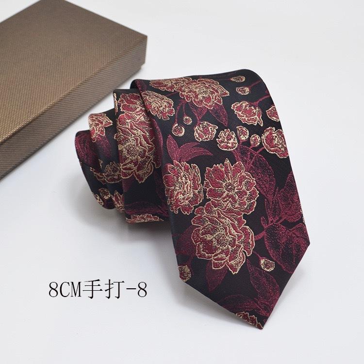 Formal Shirt Business Tie Wedding Banquet Men's Polyester Hand-tied Long Tie