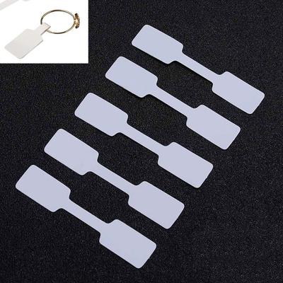 Blank Stickers Jewelry Sticky Bracelet Ring Sticker Display Tags Hang Size Paper Price Labels