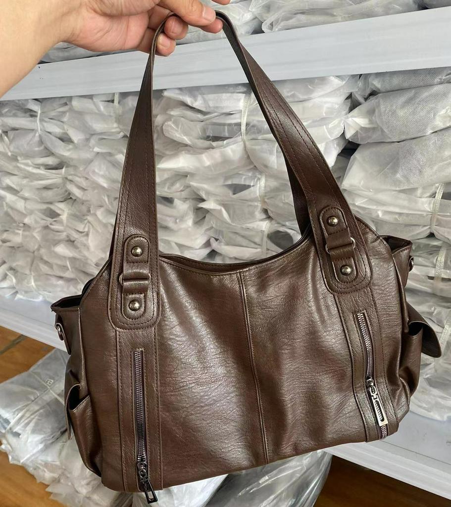 Tote Bag with Large Capacity, Women's High-end Feel, Armpit Bag Design, Crossbody Bag, Commuting Tote Bag for Work