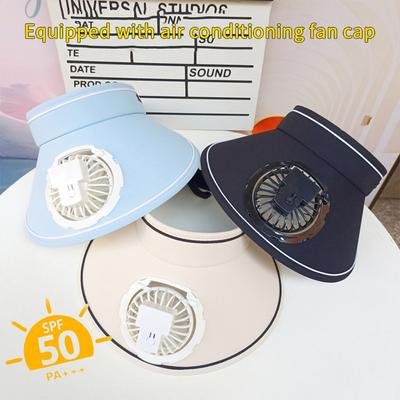 Nefes Alabilen Soğutucu Fan Şapka Güneş Koruyucu Fan Güneş Siperliği Şapka Balıkçı Şapkası Soğutucu Siperli Şapka Şapka USB Şarjlı Şapka Fanı Spor İçin Güneş Şapkası