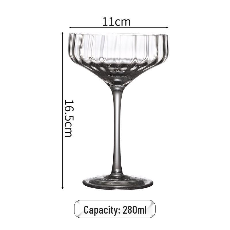 High-Stemmed Cocktail & Martini Glass Set - Creative Internet Celebrity Design