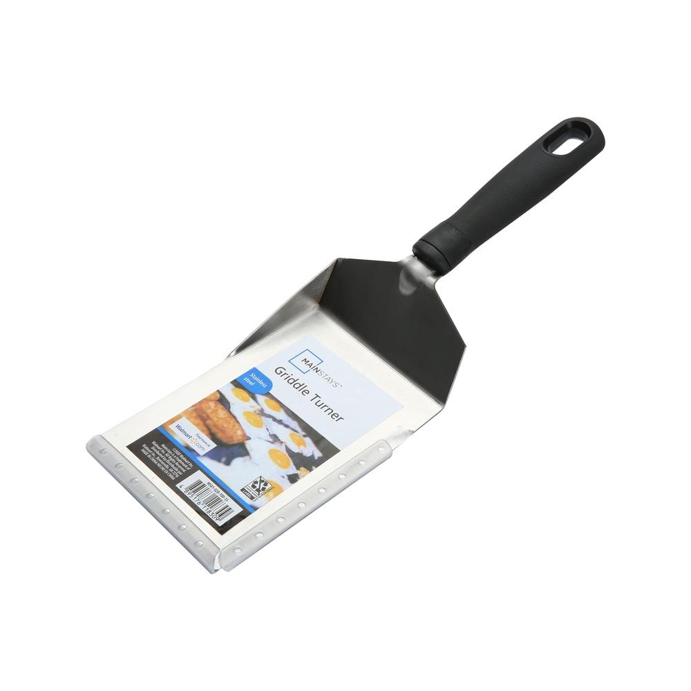 Durable Stainless Steel Kitchen Spatula Ergonomic Design Dishwasher Safe Large Turner Anti-Slip Handle Cooking Griddle Food