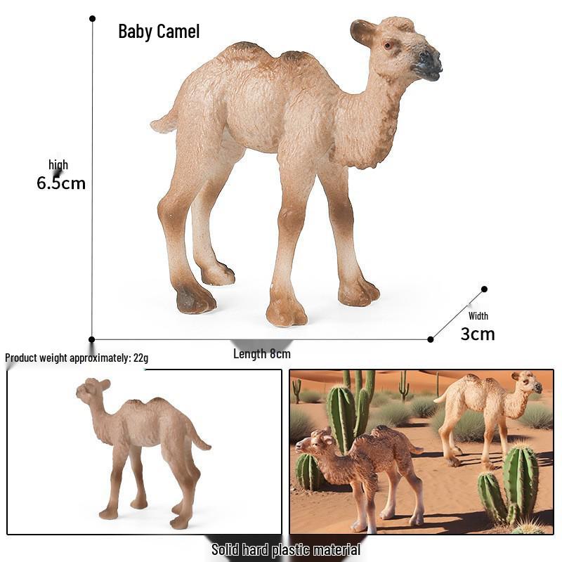 Desert Simulation Camel Model - Wild Animal Educational Toy for Children s Cognitive Science
