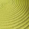 Reversible Cotton Rug, Anise Green Rope Effect, Diam.120