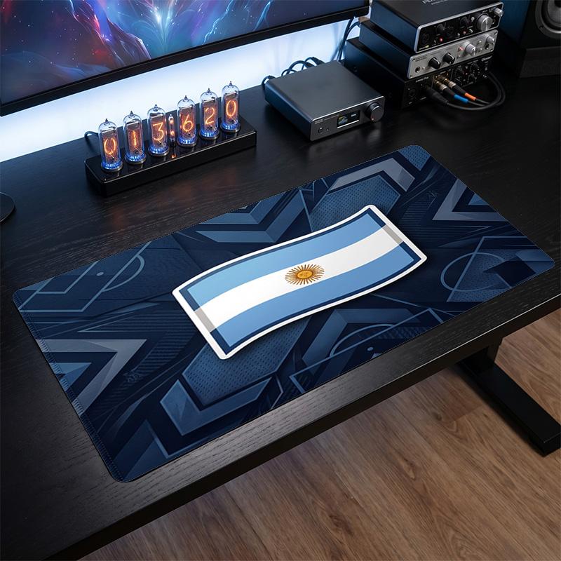 Argentina Football Crest Mouse Pad, Extended Non Slip Rubber Desk Mat for Gaming Office Laptop Fan Gift
