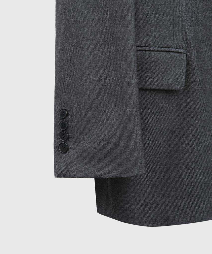 TAILORCHAD [Set] Signature Grey Tailored Single Blazer