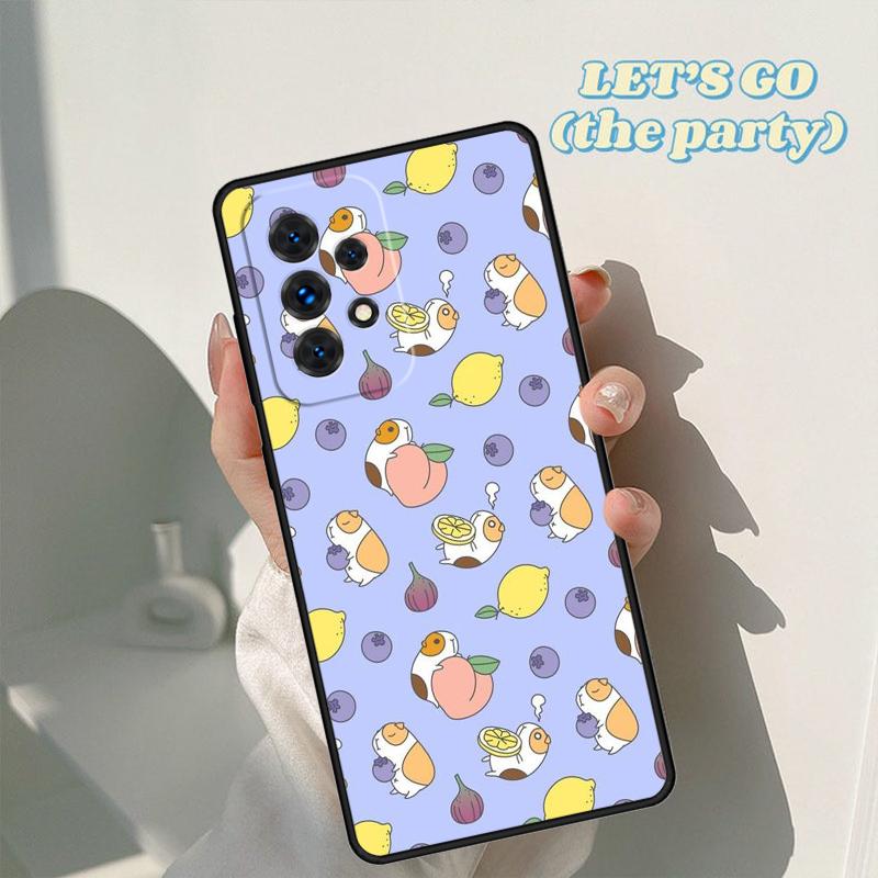 Pattern Guinea Pig Cute phone case For Samsung Galaxy A42 A31 A40 A51 A71 A32 A80 A91 A52 A72 A20e A21S A50 A70 A11 A12 Cover