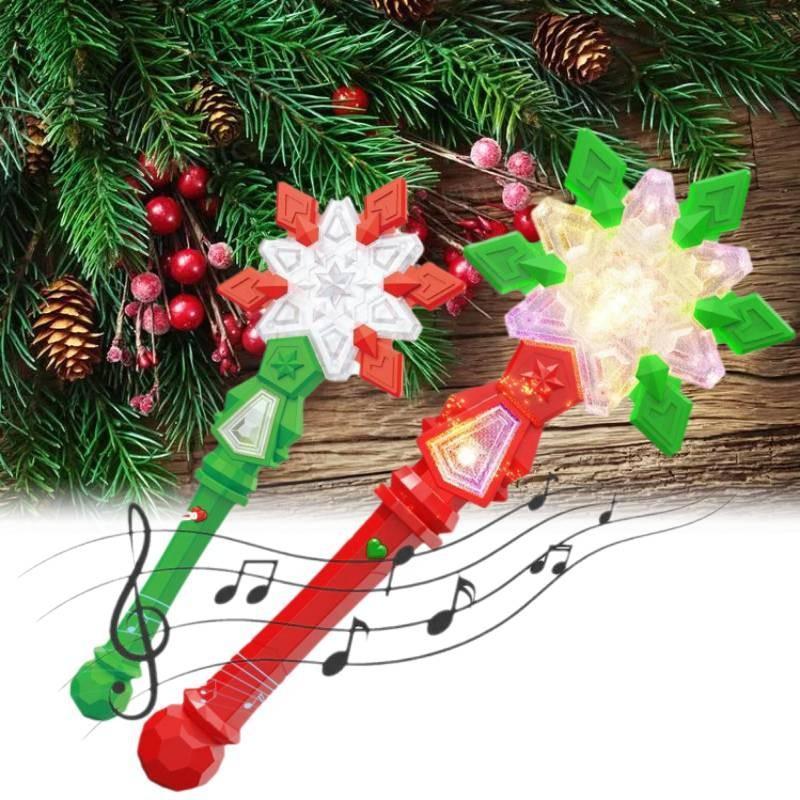 Wand Magic Christmas Music Flash Festival Toy Childrens Day Gift Flashlight