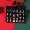 Claus  Female Ear studs Christmas Earrings Set Red Dangle Earrings Korean Style Earrings
