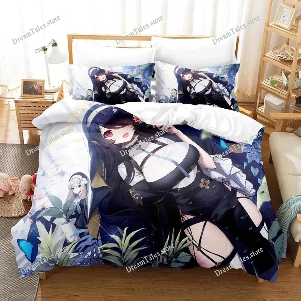 New Nun Bedding Set Single Twin Full Queen King Size Bed Set Adult Kid Bedroom Duvet Cover Sets 3D Print Anime Bed Sheet Set369