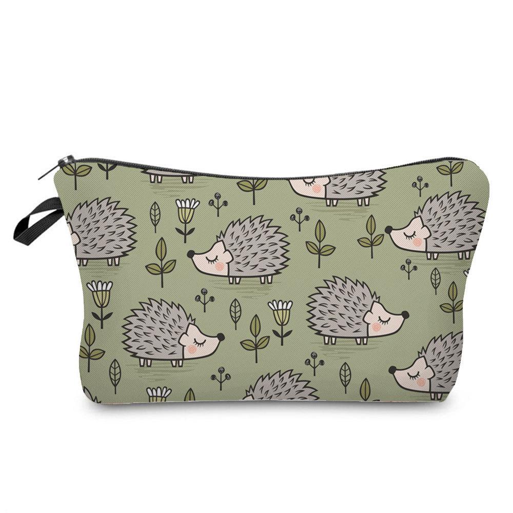 Women Dinosaur Print Cosmetic Bag Toiletries Organize Travel Storage Case