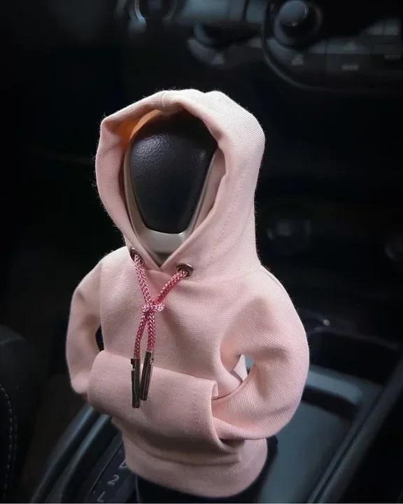 Auto Gear Shift Hoodie Cover Shift Cover Gear Handle Decoration Fits Manual Automatic Universal Car Shift Lever Interior Decor