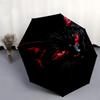 1pc Black CatOpen/Close Umbrella-Windproof, Compact Travel Umbrella, Sturdy 8-Rib Shaft, Outdoor Accessory1194