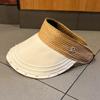 Summer Breathable Empty Top Hats For Women Girls Outdoor Adjustable Wide Brim Sun Caps Running Golf Sports Cap Holiday Beach Hat