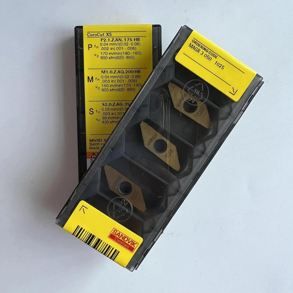 Original Sandvik / MAGR3050 1025 / CNC lathe carbide blade 10 PCS