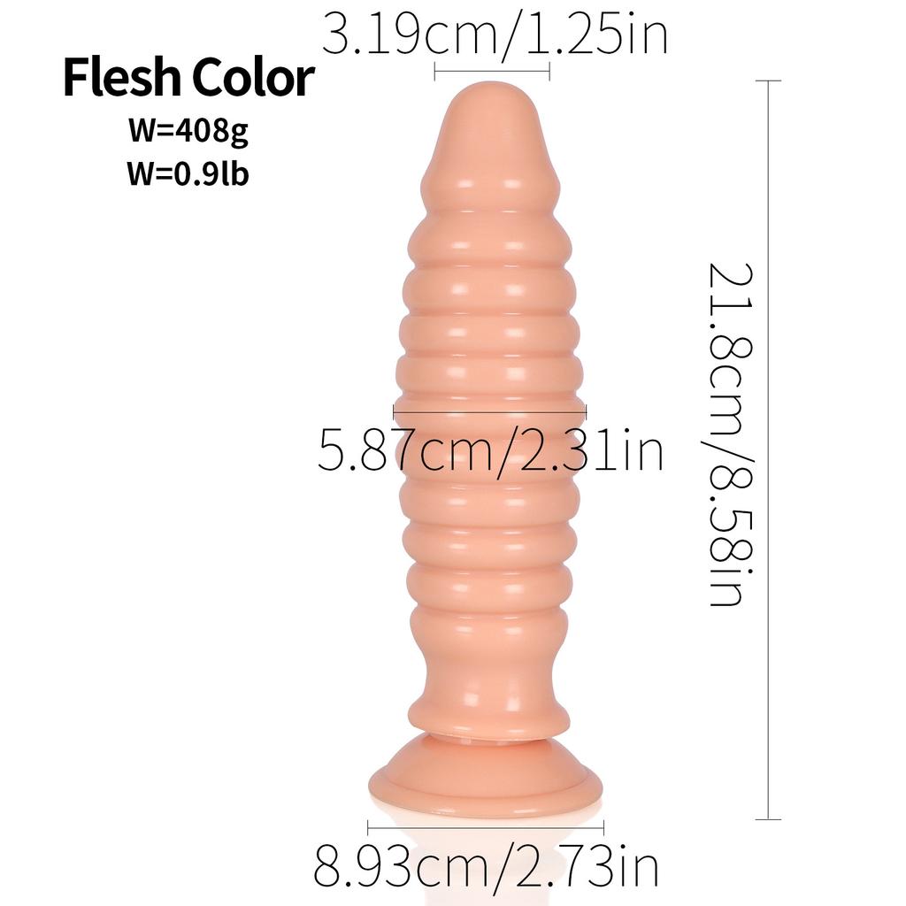 Large Thread Missile Butt Plug SM Men's and Women's Anal Dilator Sex Toy Chrysanthemum Massage Masturbation Sexy Products
