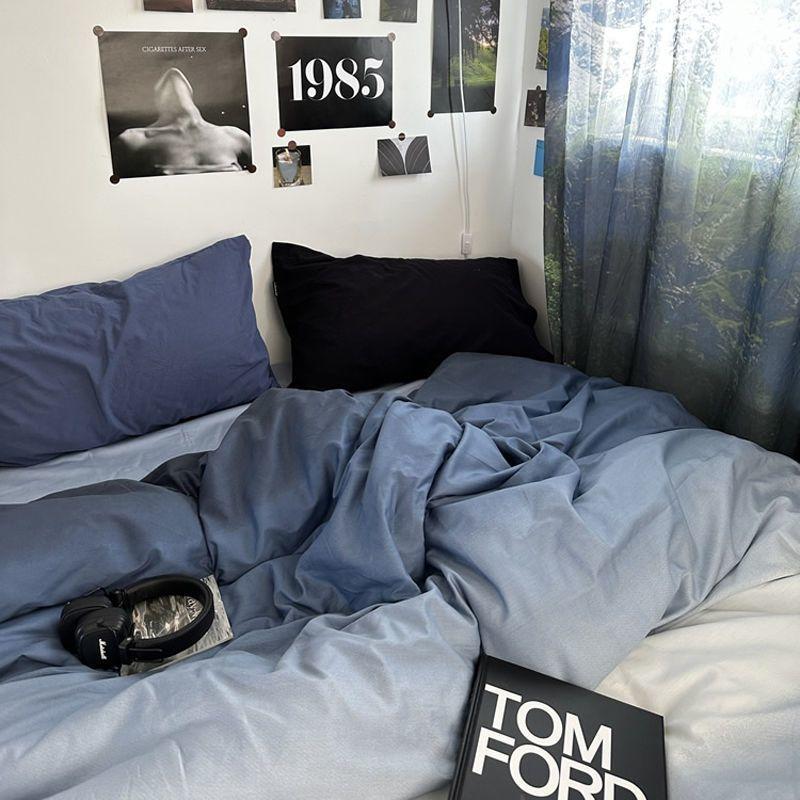 

Пододеяльник в скандинавском стиле, современный, модный, моющийся, для дома, спальни, общежития, студентов, двуспальная кровать, приятный для кожи, удобный текстиль 150x200cm