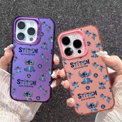 Cute Blue Stitch Phone Case For VIVO V40 V50 Lite V60 Y04 Y17S Y19S Y27 Y29 Y15S Y400 Y22S Y16 V23 V29 V25 Pro Hard IMD Cover