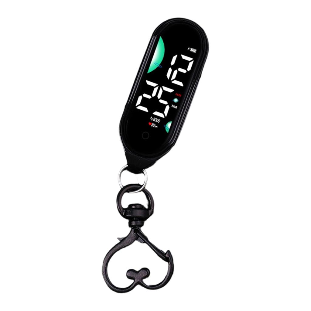 Led Electronic Hanging Watch Keychain Pocket Watch Keyring Hanging Watch Night Lights Touchs Digital Watch Gift