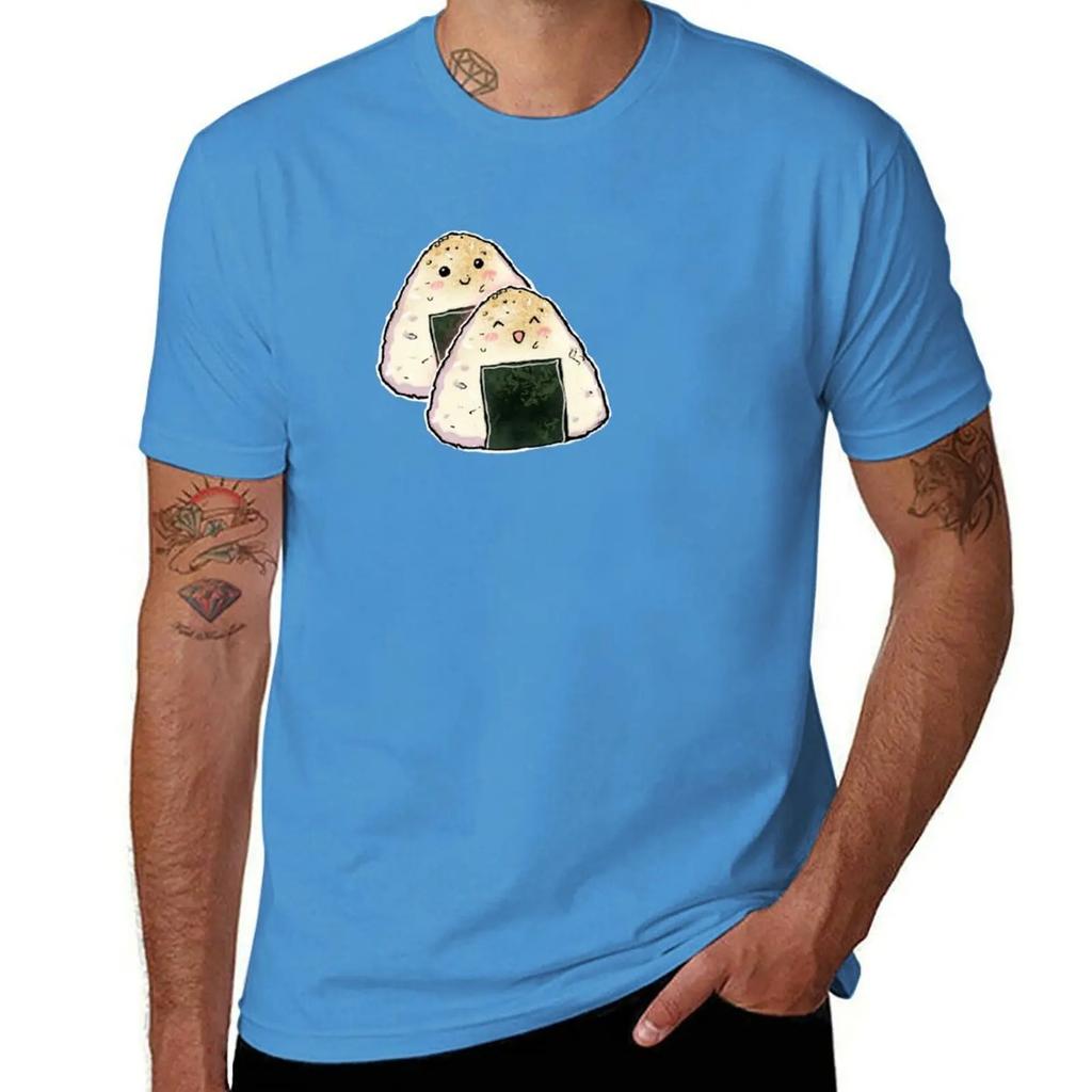 Onigiri TShirt graphic tee shirt aesthetic clothes funny t shirts men