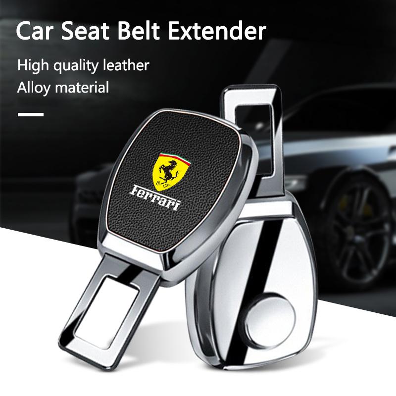 1pcs Car Seat Belt Clip Extension Plug Auto Safety Seat Lock Buckle For Ferrari Roma F80 296 GTB GTS SF90 Stradale Spider Spyde HL7