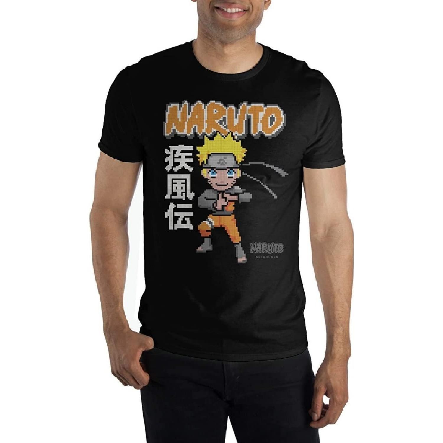 Bioworld Футболка Naruto 8Bit Kanji Черная S