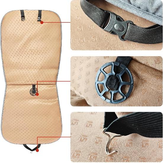 2PCS Car Seat Cushion Luxury Plush Seat Covers for Front Car Seat Bottom+Backrest,Seat Cushion Protector Universal Warm In Winter Works with Sedan