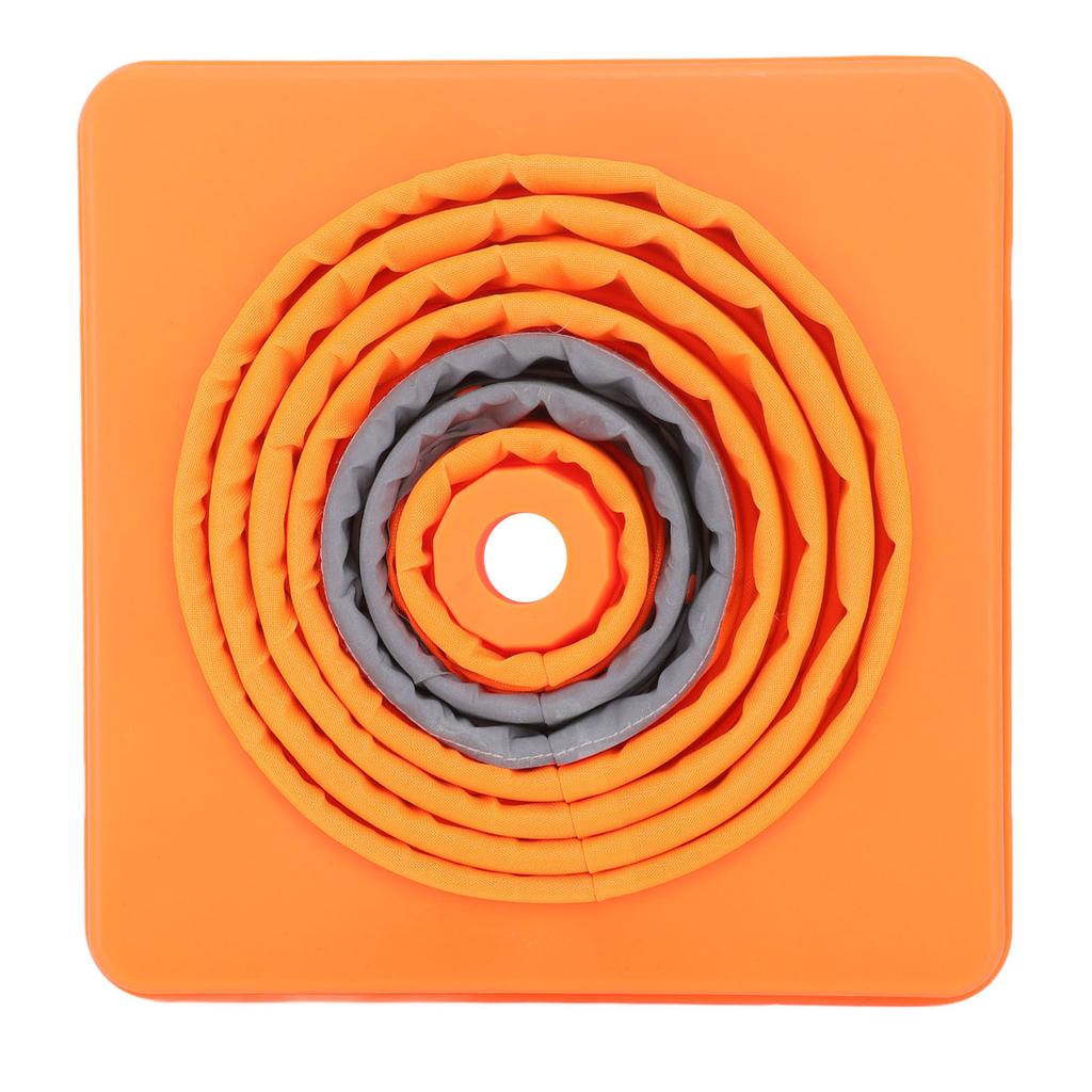 Reflektierender Sicherheitskegel, 45 x 24,5 x 24,5 cm, zusammenklappbarer, tragbarer, weicher Verkehrssicherheitskegel zum Parken auf der Straße