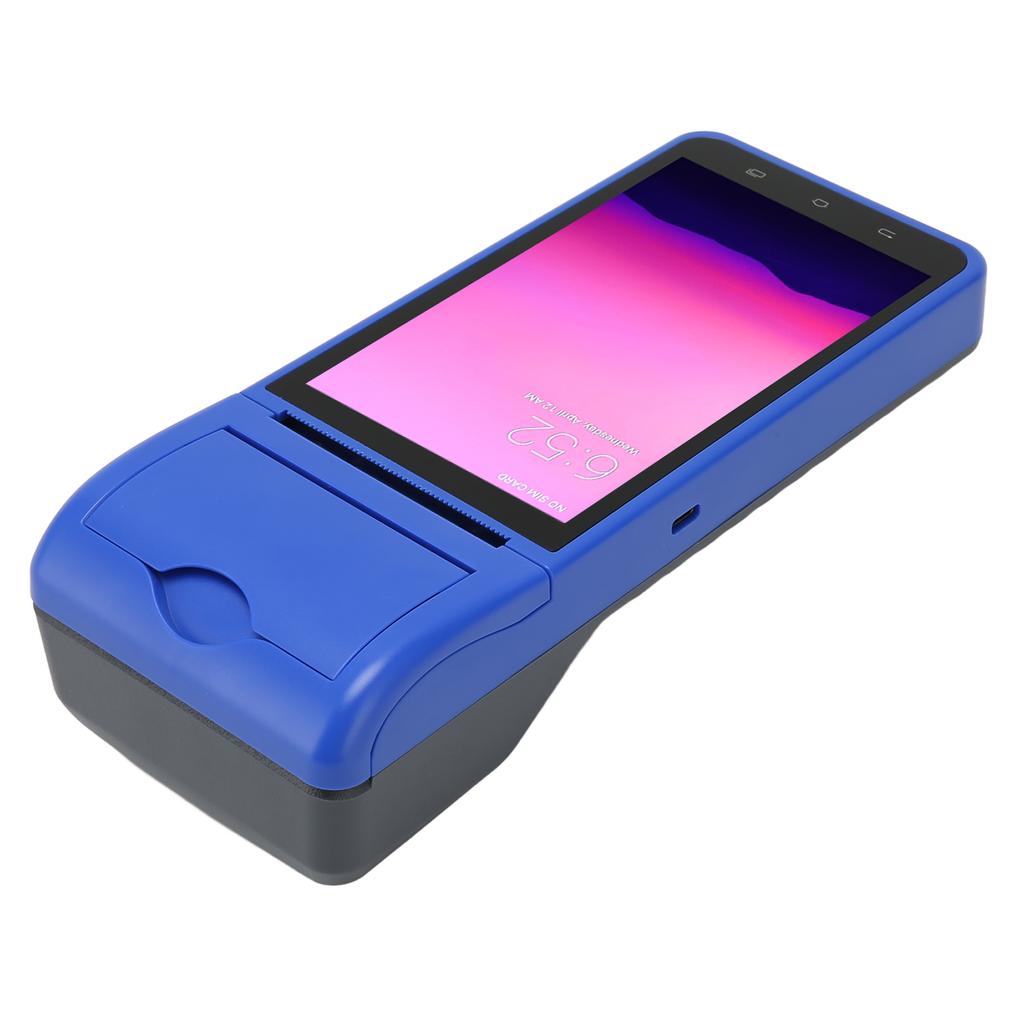 POS Receipt Printer 5.5in Touch Screen 2GB RAM 32GB ROM 4G LTE WiFi 58mm Thermal Printer for 1D 2D