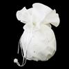 /White Satin Bride Bag Bridesmaid Wedding Party Flower Girl Handbag