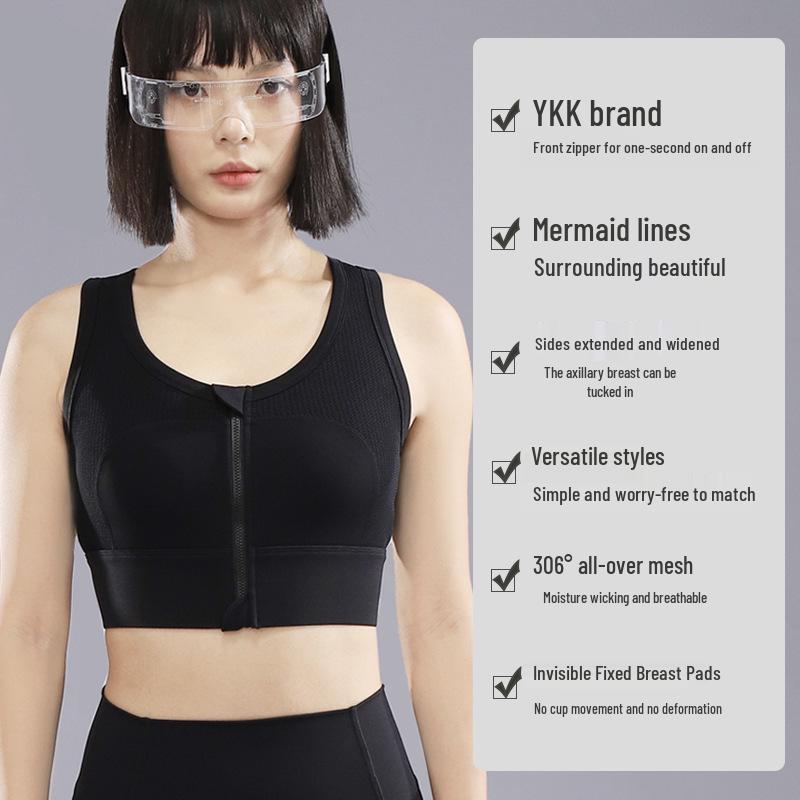 Women's Shockproof High-Intensity Sports Bra for Running & Yoga