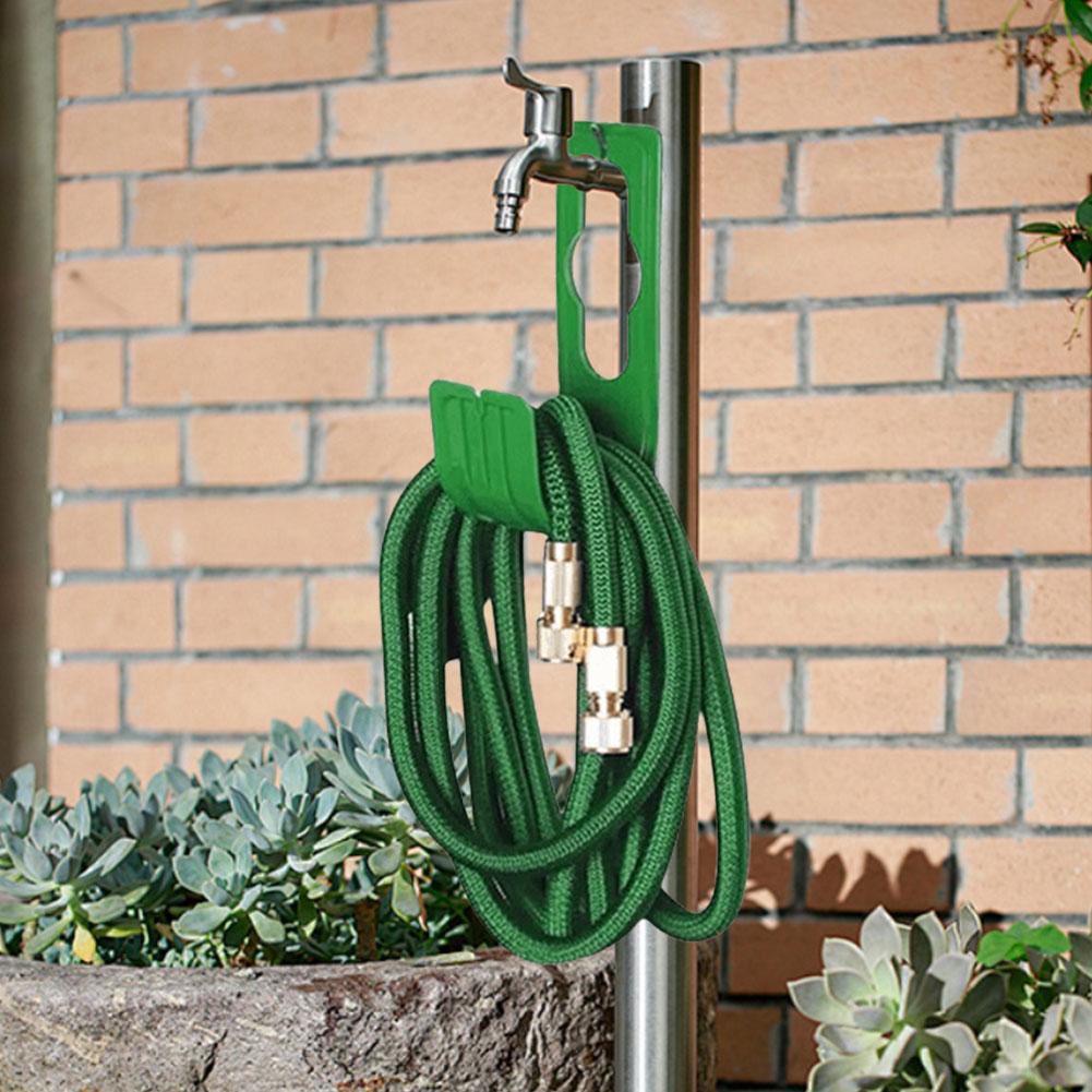 Garden Hose Hanger Wall Mounted Portable Hose Holder Tap Watering Hose Organizer for Outside Yard for Water Hose Expandable Hose