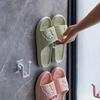 4pcs/set Self-Adhesive Slipper Racks - Waterproof Wall Mounted Shoe Hooks for Bathroom, Kitchen & Bedroom Decor