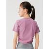 Jollybean Summer Girl Short Sleeve 24 Summer New Arrival Kids Pleated Solid Color Round Neck Short Sleeves T-shirt Dofit