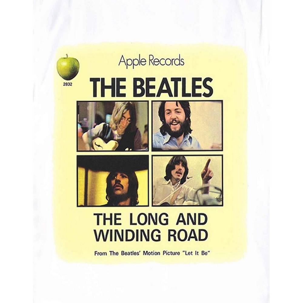 The Beatles Unisex-Erwachsene „Long & Winding Road“-T-Shirt mit Rückenaufdruck