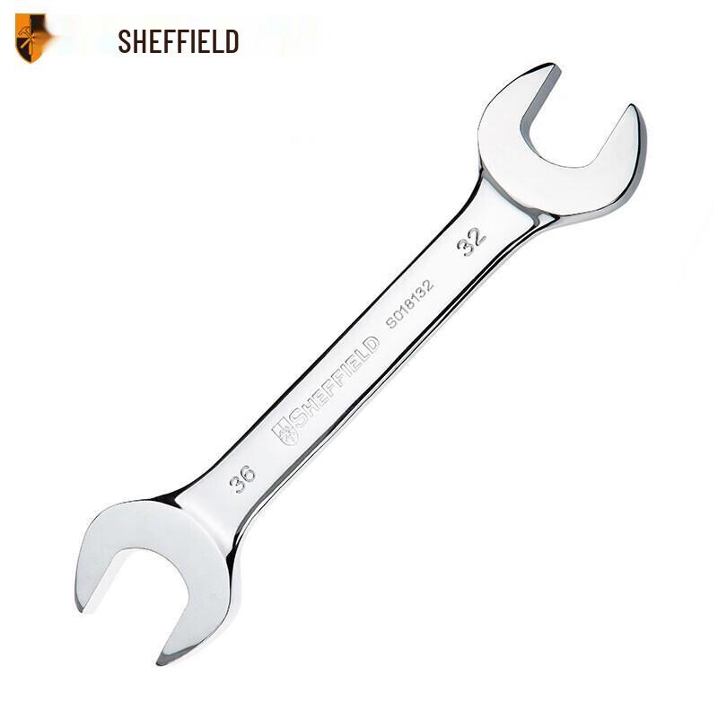 Sheffield Metric Chrome Vanadium Steel Double Open-End Wrench
