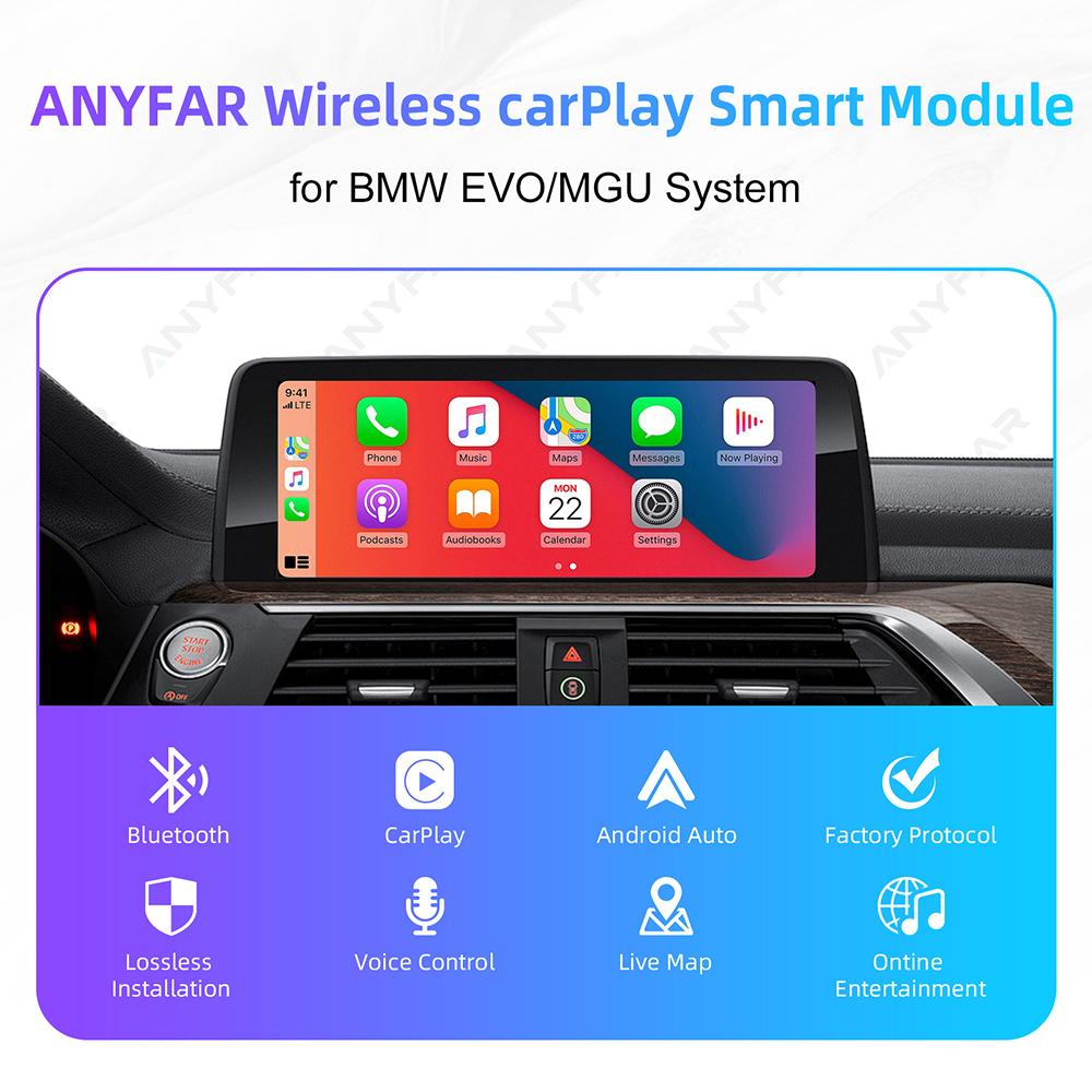 Draadloze CarPlay Android Auto voor BMW NBT CIC EVO Systeem 1 2 3 4 5 6 7 Serie X1 X3 X4 X5 X6 MINI E60 E84 E70 F10 F11F20 F21