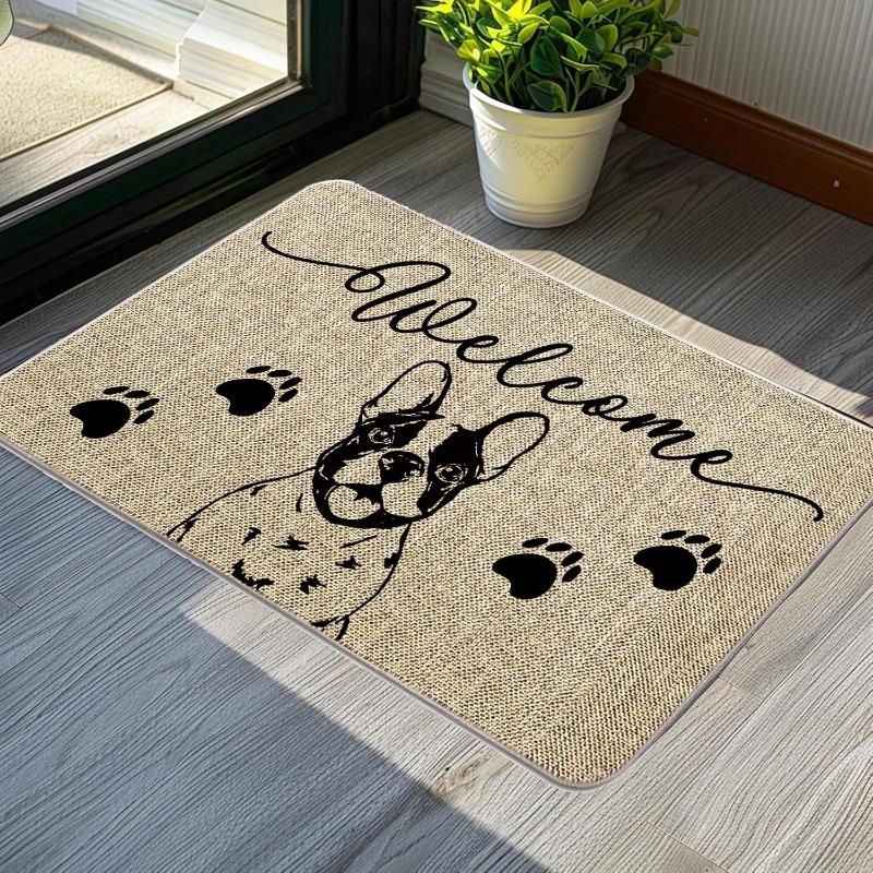 Adorable Cute Pet Welcome Doormats Wipe Your Paws Design Dog Lover Entrance Mats for Animal Lovers Home Decor
