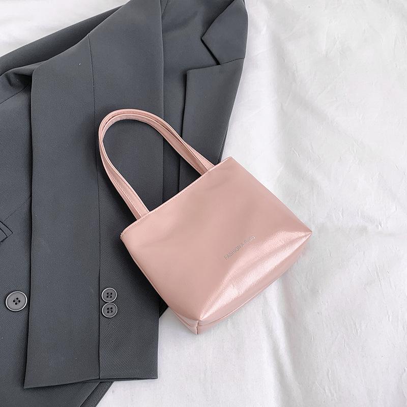 New Niche Tote Bag Summer Simple and Versatile Solid Color Simple Hand Bag Casual Commute