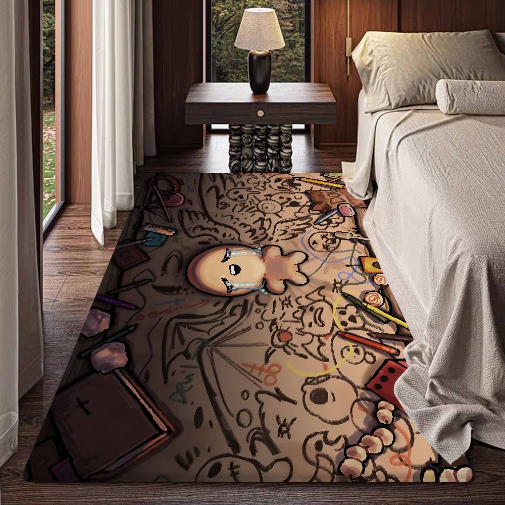 T-The Binding Of Isaac Floor Mat Kids Room Bedroom Decoration Balcony Anti-Slip Doormat Living Room Welcome Rug