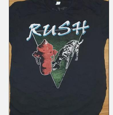 Rush Sinais Nova Turnê Mundial Nova Camiseta Preta
