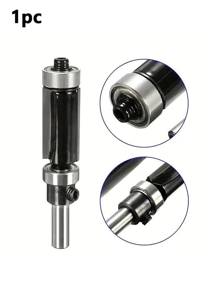 

1 шт. Деревообрабатывающий электроинструмент 1/4 хвостовик верхний и нижний подшипник фреза для заподлицо