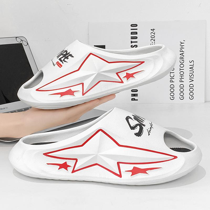 Fashion New Sale Comfortable Men's Slipper Eva Thick Bottom Sandals for Man Summer Beach Personality New Style Non-slip Mans Shoes