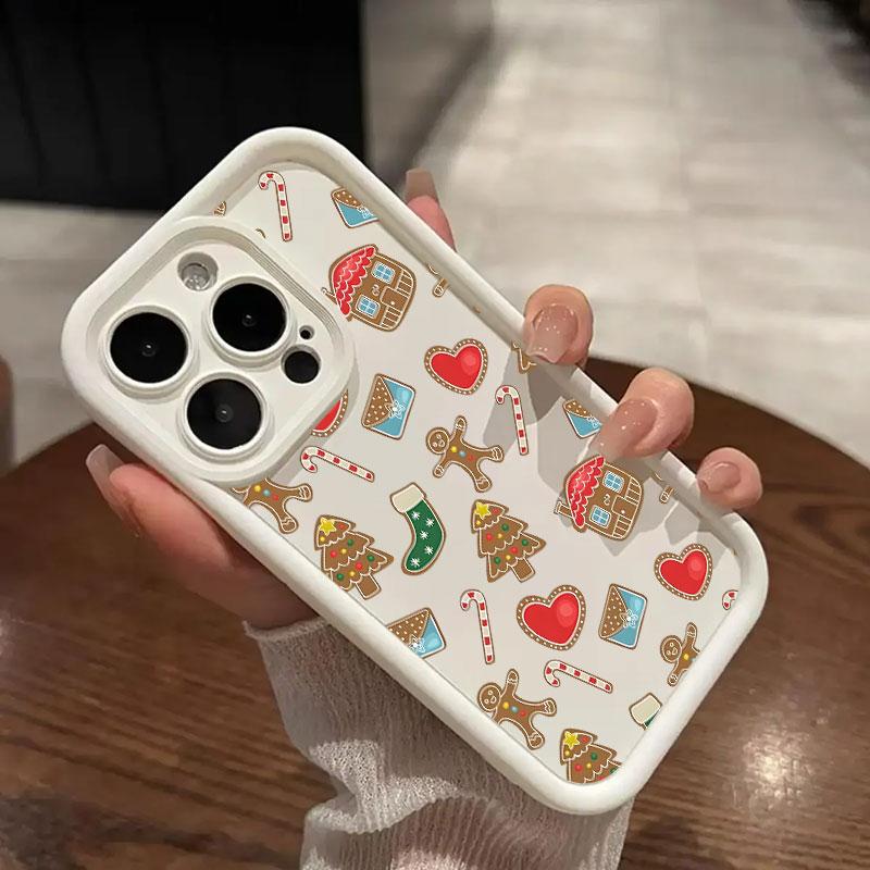 Merry Christmas Drawings Print Coque For Iphone 15 13 17 16 Case For IPhone 17 Air 11 13 12 16 Pro Max 14 Plus Soft Phone Cover