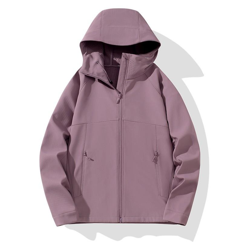 Soft Shell Jacket Men Women Outdoor Hiking Climbing Windproof Warm Hooded Coat Winter