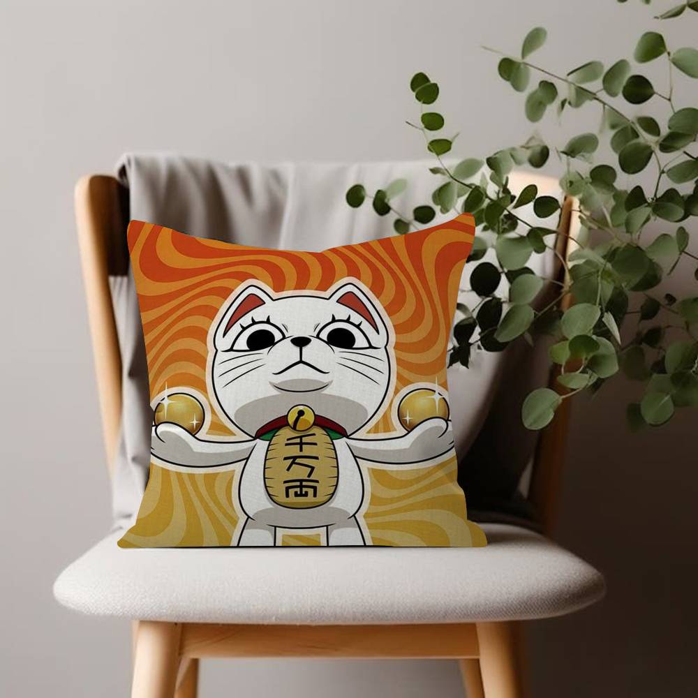 Manga anime TTurbo Granny cat couple Comfortable soft Pillow Case for Sofa cartoon kawaii Living Room Home office Decor Covers