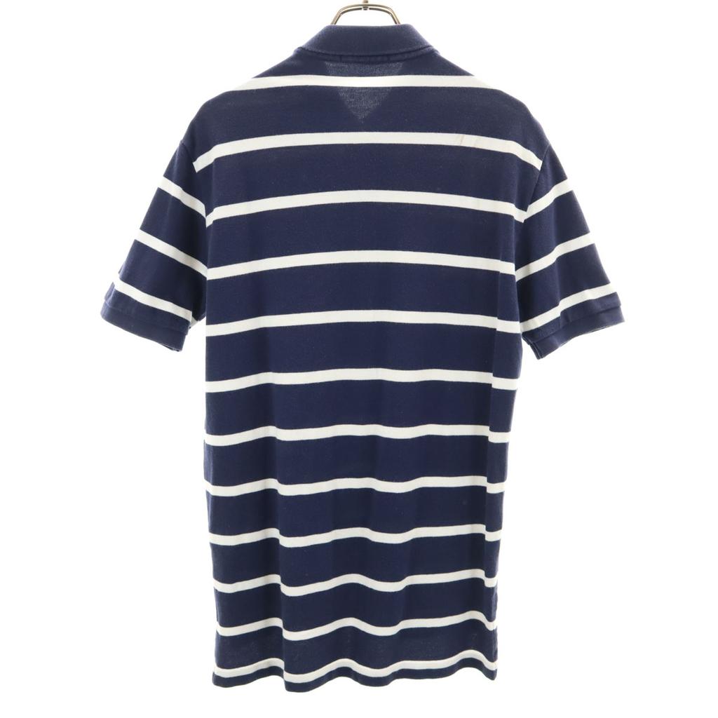 Polo by Ralph Lauren Border Pattern Short Sleeve Polo Shirt Kanoko Fabric Men's Used