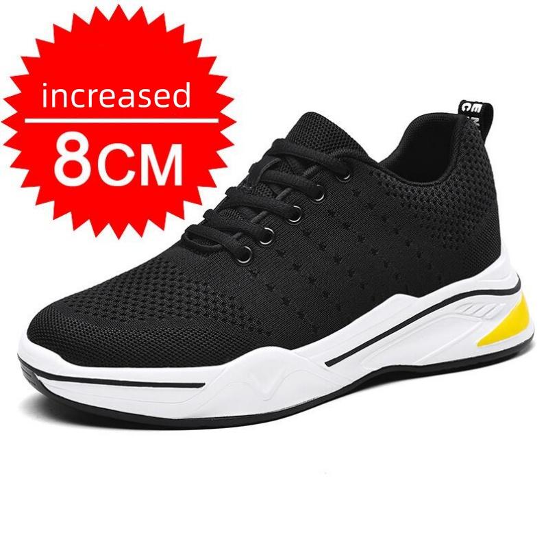 Fashion Elevator Shoes Men Sneakers Height Increasing Shoes Leisure Sports Casual Taller Shoes Man Increase Shoes Insole 8cm
