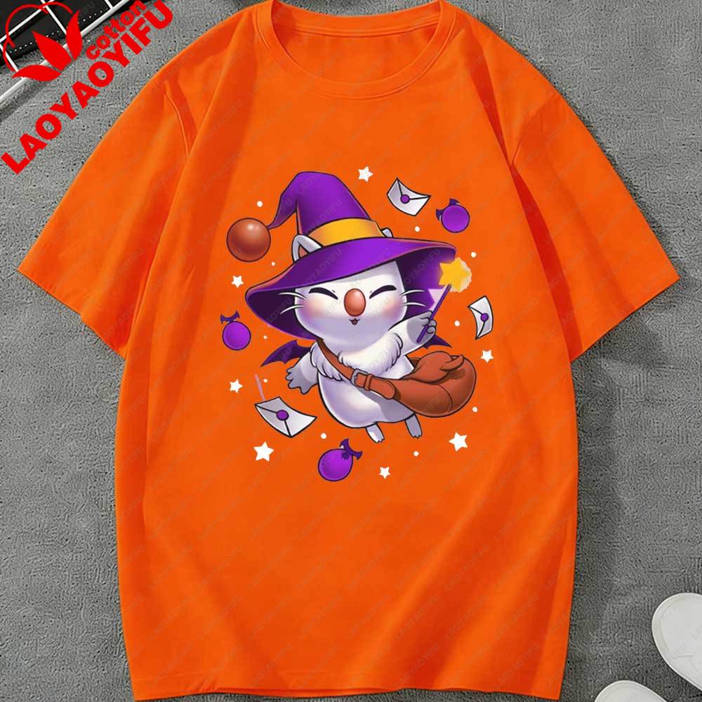 Witch Moogle Final Fantasy Tshirt Kupo Shirt Cute and Spooky Final Fantasy IX FFXIV FFVII Remake Tee Graphic T Shirts Tops