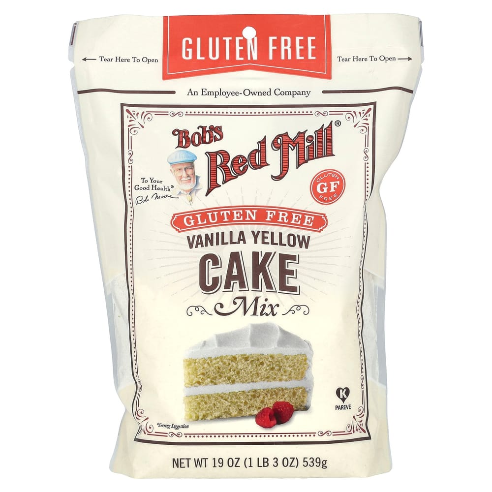 Bobs Red Mill Vanilla Yellow Cake Mix Gluten-Free 539g (19oz)